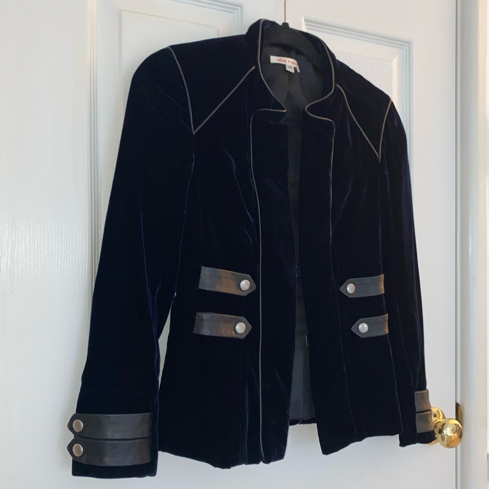 Alice + Olivia Velvet Blazer/Coat
